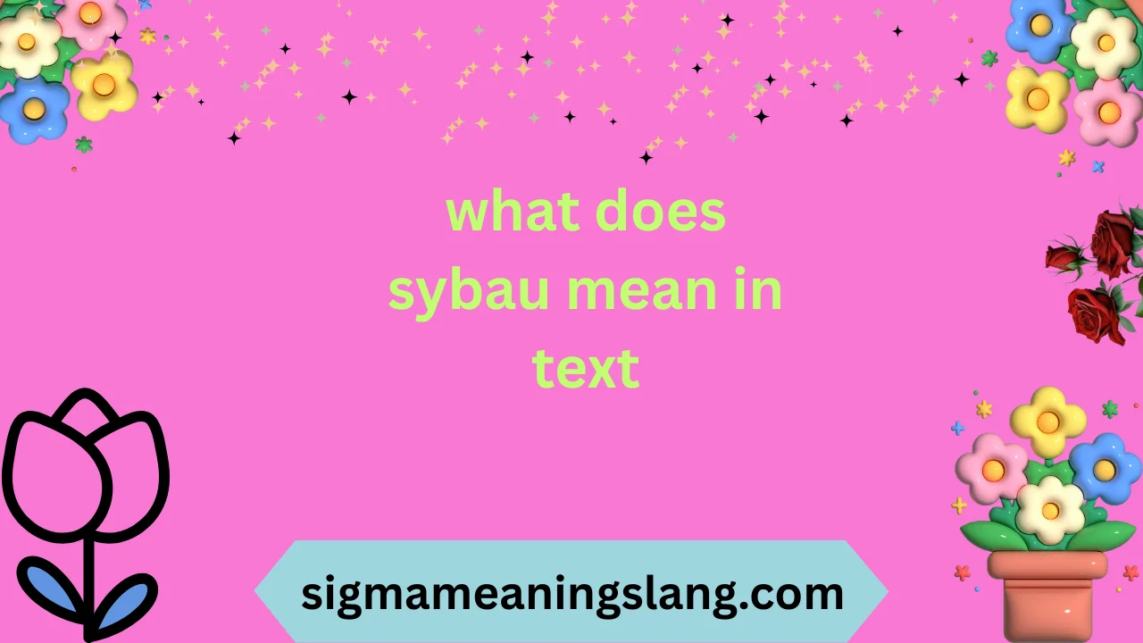 what does sybau mean in text