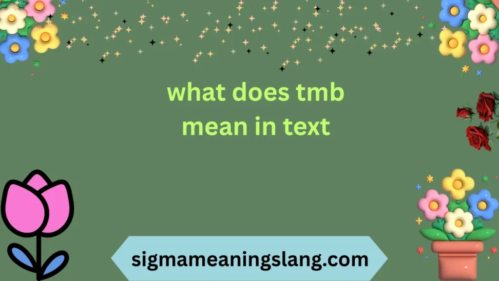 what does tmb mean in text