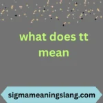 what does tt mean