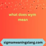 what does wym mean
