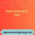 wym meaning in text